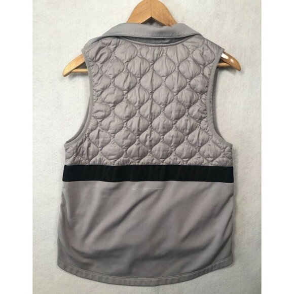 Nike Gray Quilted Vest with Black Stripe - Picture 2 of 8